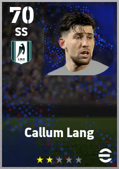 Callum Lang eFootball 2026 player card — 70 OVR SS