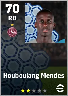 Houboulang Mendes eFootball 2026 player card — 70 OVR RB