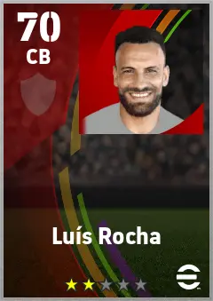 Luis Rocha eFootball 2026 player card — 70 OVR CB