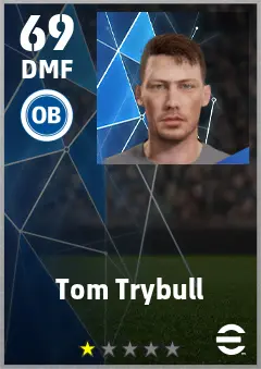 Tom Trybull eFootball 2026 player card — 69 OVR DMF