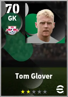 Tom Glover eFootball 2026 player card — 70 OVR GK