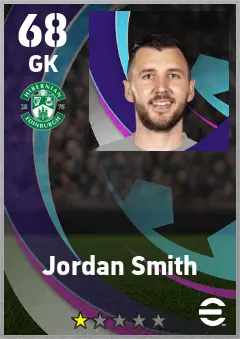 Jordan Smith eFootball 2026 player card — 68 OVR GK