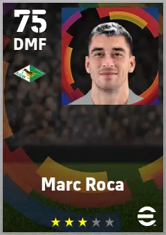 Marc Roca eFootball 2026 player card — 75 OVR DMF