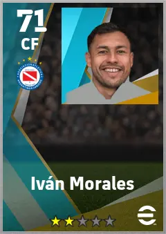 Ivan Morales eFootball 2026 player card — 71 OVR CF