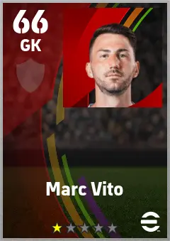 Marc Vito eFootball 2026 player card — 66 OVR GK