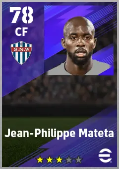 Jean-Philippe Mateta eFootball 2026 player card — 78 OVR CF