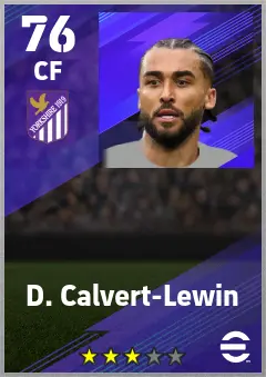 D. Calvert-Lewin eFootball 2026 player card — 76 OVR CF