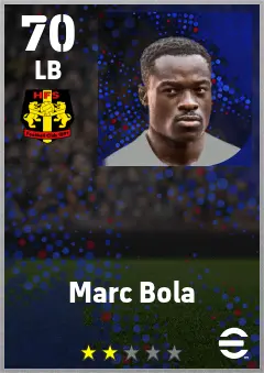 Marc Bola eFootball 2026 player card — 70 OVR LB