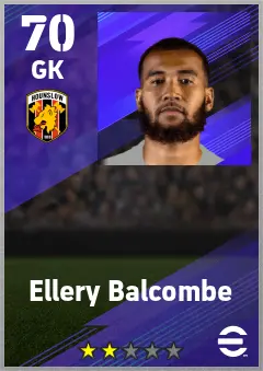 Ellery Balcombe eFootball 2026 player card — 70 OVR GK