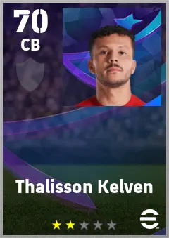Thalisson Kelven eFootball 2026 player card — 70 OVR CB