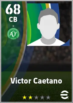Victor Caetano eFootball 2026 player card — 68 OVR CB