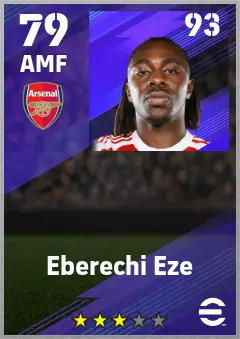 Eberechi Eze eFootball 2026 player card — 79 OVR AMF