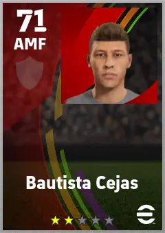 Bautista Cejas eFootball 2026 player card — 71 OVR AMF