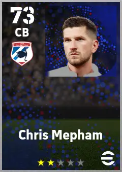 Chris Mepham eFootball 2026 player card — 73 OVR CB