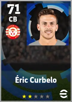 Eric Curbelo eFootball 2026 player card — 71 OVR CB