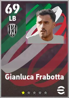 Gianluca Frabotta eFootball 2026 player card — 69 OVR LB