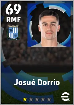 Josue Dorrio eFootball 2026 player card — 69 OVR RMF