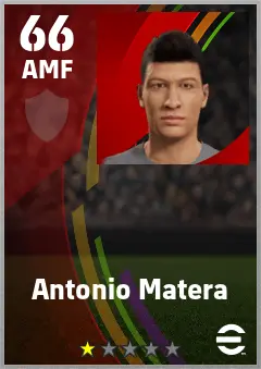 Antonio Matera eFootball 2026 player card — 66 OVR AMF