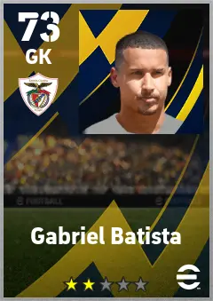 Gabriel Batista eFootball 2026 player card — 73 OVR GK