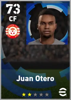 Juan Otero eFootball 2026 player card — 73 OVR CF