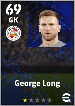 George Long eFootball 2026 player card — 69 OVR GK