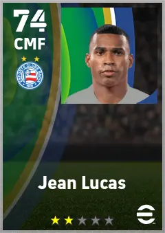 Jean Lucas eFootball 2026 player card — 74 OVR CMF