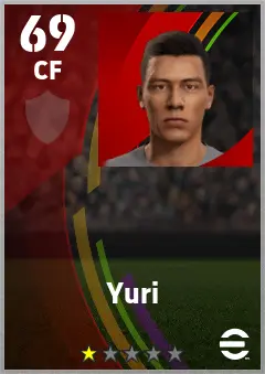 Yuri Tanque eFootball 2026 player card — 69 OVR CF
