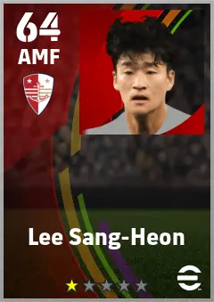 Lee Sang-Heon eFootball 2026 player card — 64 OVR AMF