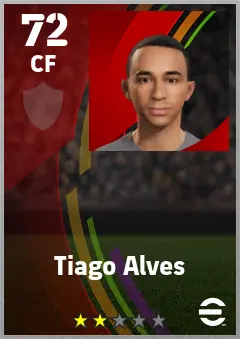 Tiago Alves eFootball 2026 player card — 72 OVR CF