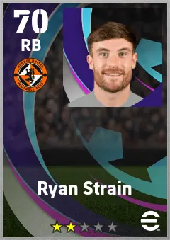 Ryan Strain eFootball 2026 player card — 70 OVR RB