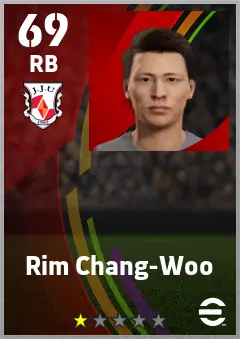 Rim Chang-Woo eFootball 2026 player card — 69 OVR RB