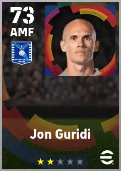 Jon Guridi eFootball 2026 player card — 73 OVR AMF