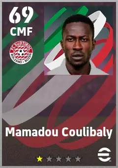 Mamadou Coulibaly eFootball 2026 player card — 69 OVR CMF