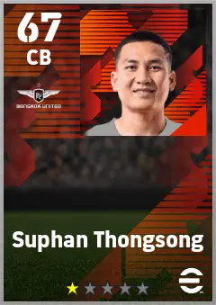 Suphan Thongsong eFootball 2026 player card — 67 OVR CB