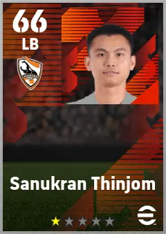 Sanukran Thinjom eFootball 2026 player card — 66 OVR LB