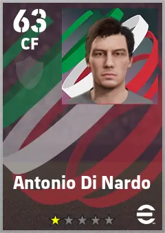 Antonio Di Nardo eFootball 2026 player card — 63 OVR CF