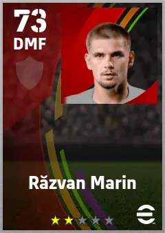 Razvan Marin eFootball 2026 player card — 73 OVR DMF