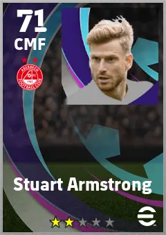 Stuart Armstrong eFootball 2026 player card — 71 OVR CMF