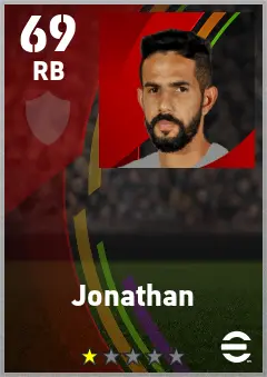 Jonathan eFootball 2026 player card — 69 OVR RB
