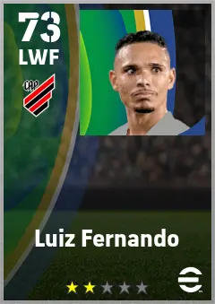 Luiz Fernando eFootball 2026 player card — 73 OVR LWF