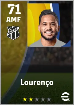 Lourenco eFootball 2026 player card — 71 OVR AMF