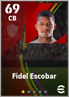 Fidel Escobar eFootball 2026 player card — 69 OVR CB