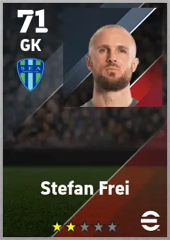 Stefan Frei eFootball 2026 player card — 71 OVR GK