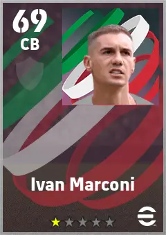 Ivan Marconi eFootball 2026 player card — 69 OVR CB