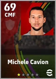 Michele Cavion eFootball 2026 player card — 69 OVR CMF
