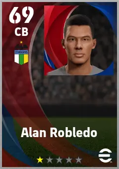 Alan Robledo eFootball 2026 player card — 69 OVR CB