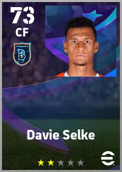 Davie Selke eFootball 2026 player card — 73 OVR CF