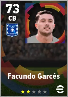 Facundo Garces eFootball 2026 player card — 73 OVR CB