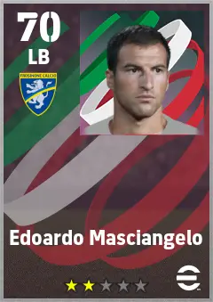 Edoardo Masciangelo eFootball 2026 player card — 70 OVR LB