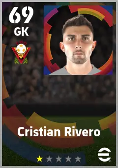 Cristian Rivero eFootball 2026 player card — 69 OVR GK